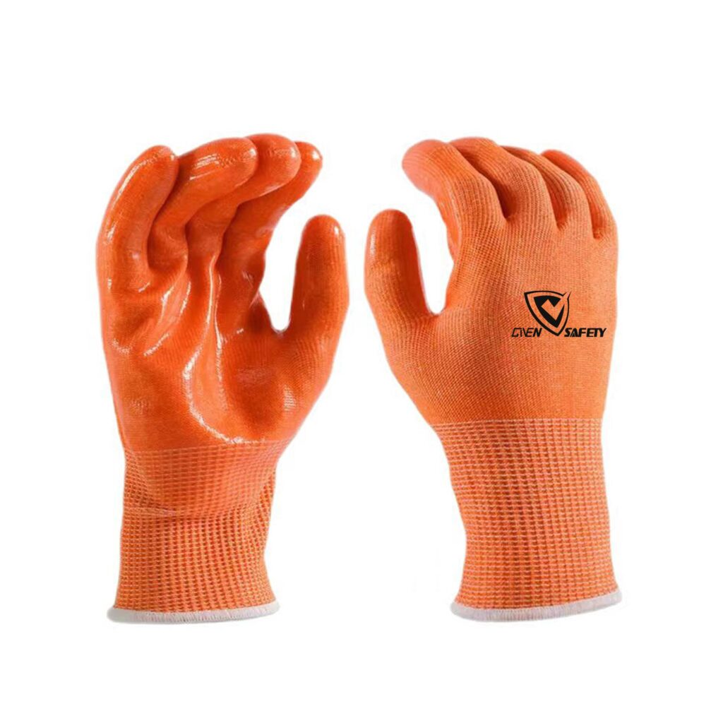 silicone palm coated gloves