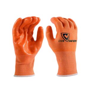 13G A5 cut resistant vulcanized silicone coated gloves