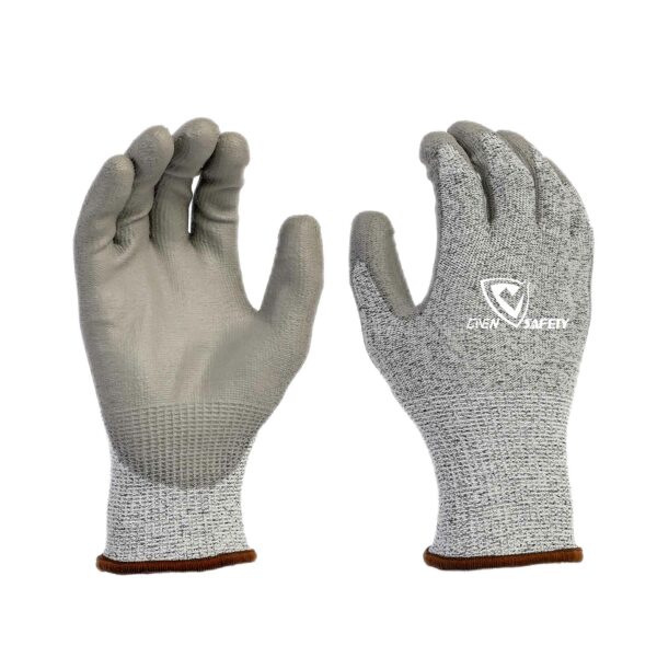 13G cut resistant PU safety gloves
