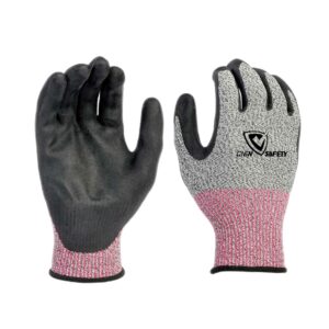 13G foam nitrile coated A4 cut resistant gloves