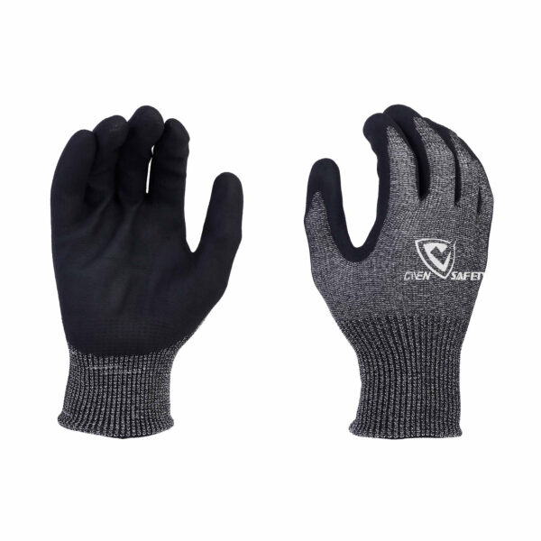 13G foam nitrile coated A8 cut resistant gloves