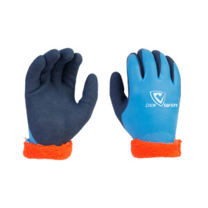 13G latex coated waterproof warm work gloves