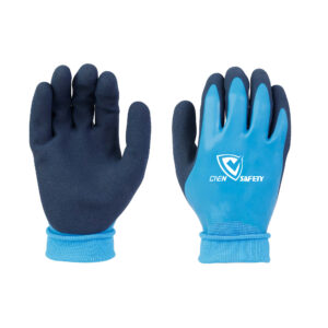 13G latex coated waterproof work gloves