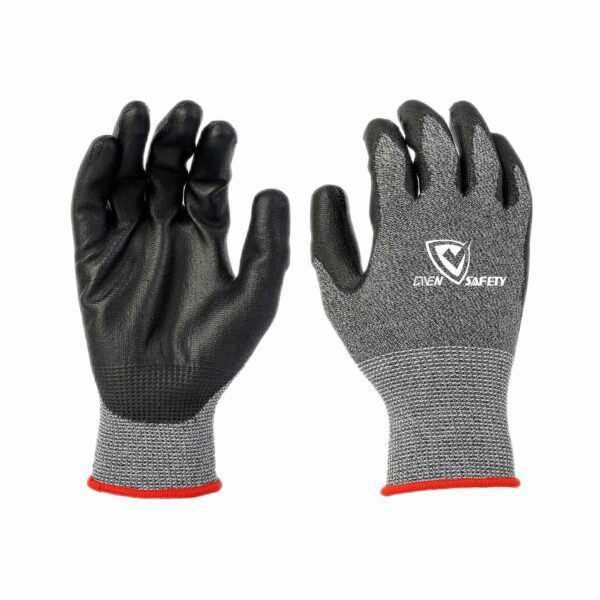 13G pu coated A2 cut resistant gloves