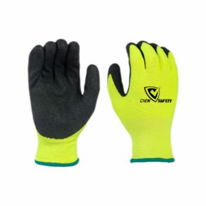 13G sandy nitrile coated A6 cut resistant thermal gloves