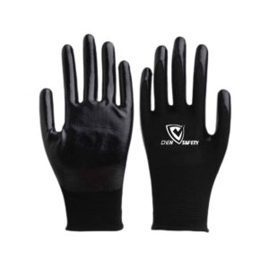 13G smooth nitrile coated garden work gloves