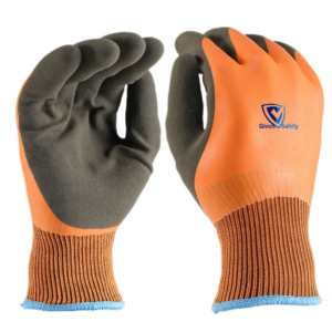 13G+7G arclic shell, smooth latex fully coated+ palm latex foam coated waterproof gloves