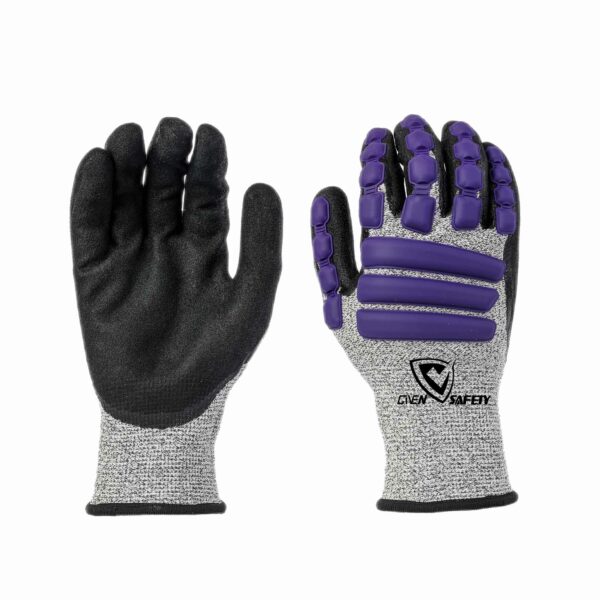 A3 cut resistant anti impact safety gloves