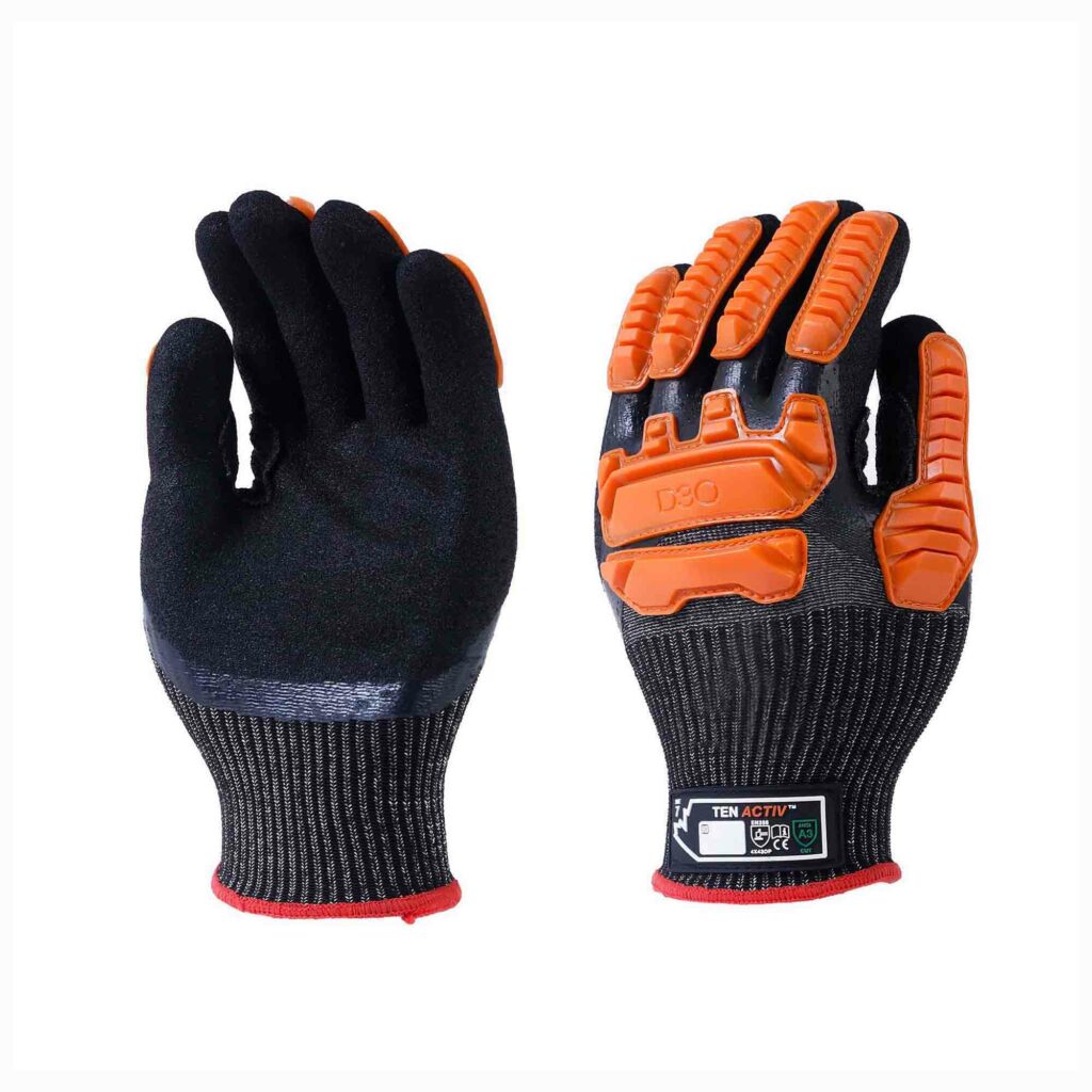 ANSI A3 cut resistant impact resistant gloves