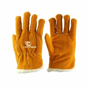 Cowhide Pile Lined leather Winter work Gloves