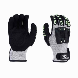 Impact resistant A3 cut resistant work gloves