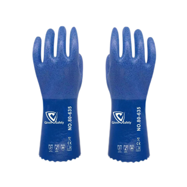 Oil Resistant Nitrile coated chemical Gloves