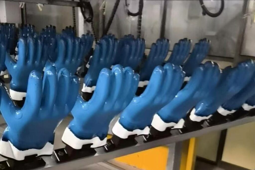 chemical resistant gloves dipping