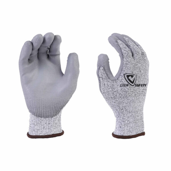cut resistant level 5 PU gloves