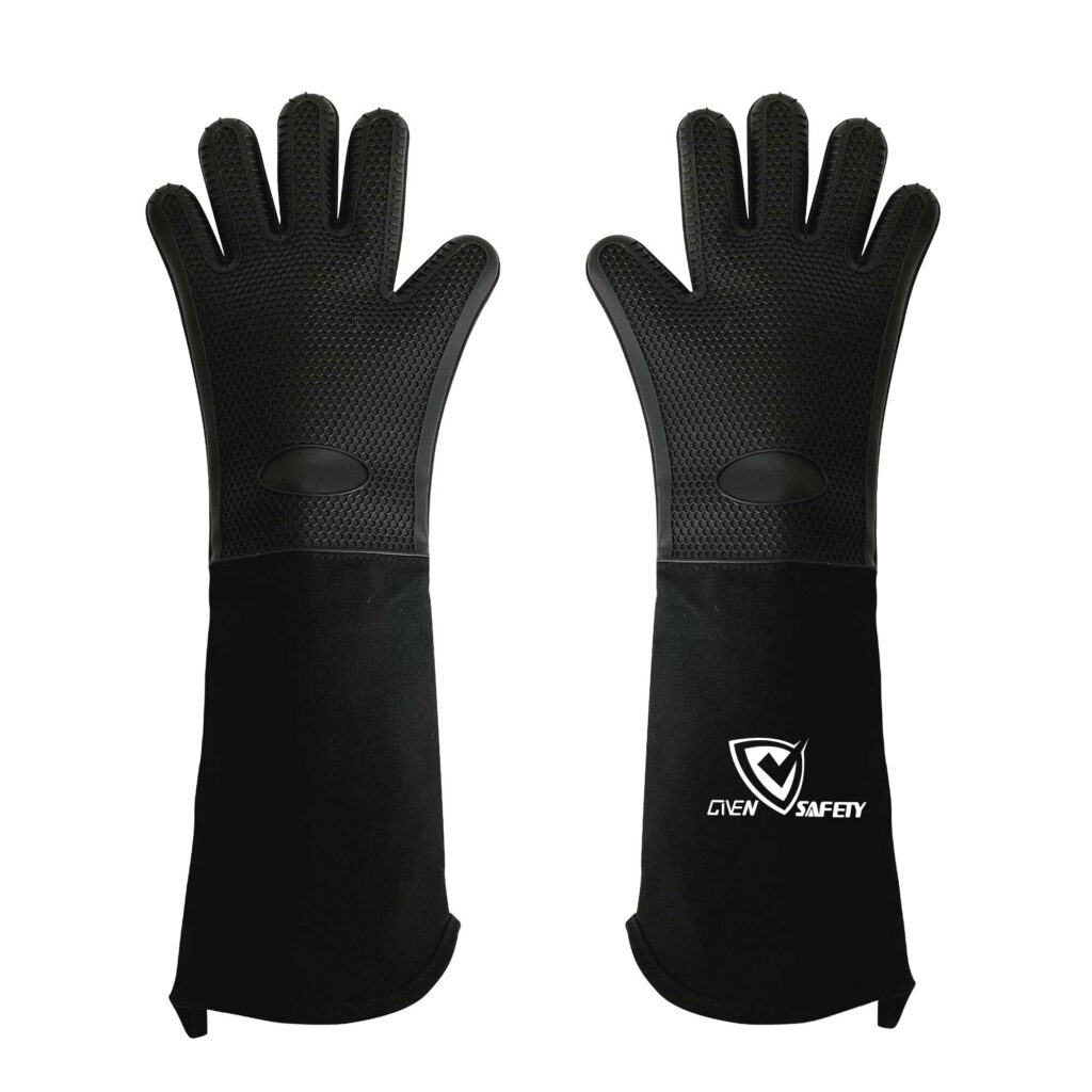 extra long heat resistant silicone oven gloves